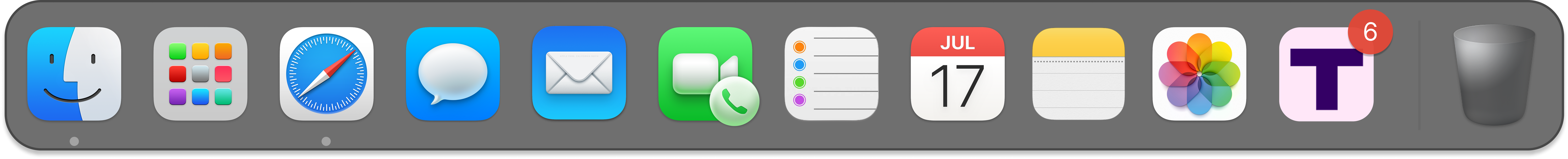 MacBook bar
